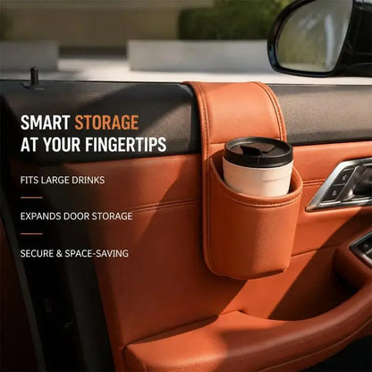 Premium Leather Car Door Organizer